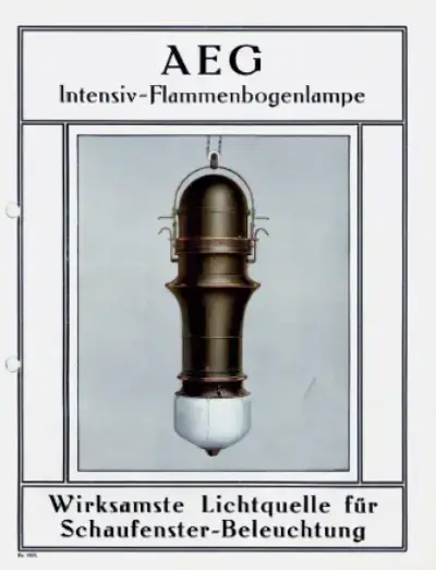 Lámpara de arco de Peter Behrens