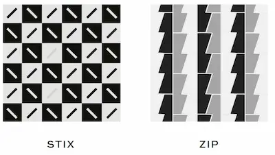 Colección Game On de Artistic Tiles (STIX & ZIP)