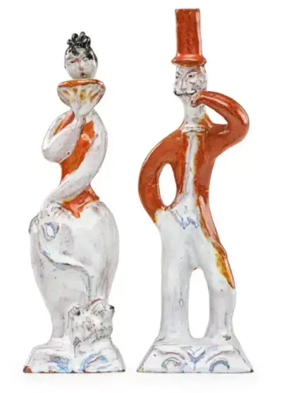 Figuritas de pareja con un perro de Susi Singer