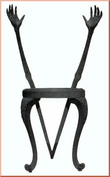 Silla Manos de Salvador Dalí
