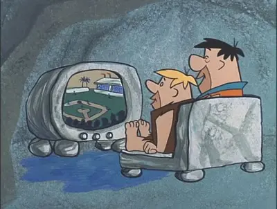 Los Picapiedra frente al "Piedravisión"