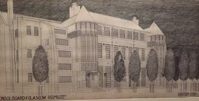 Boceto de Mackintosh para la Street School