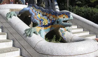 Parque Güell (detalle del “Trencadís”)