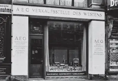 Fachada de la tienda en el número 117 de Potsdamer Strasse