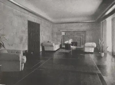 Hall de la villa para Clara Gans en Taunus por Peter Behrens