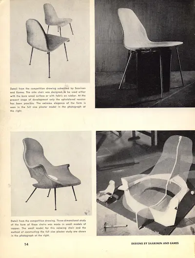 Diseños de Saarinen y Eames 2