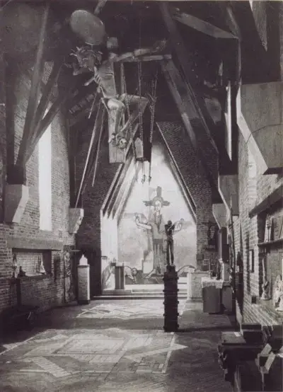 Pabellón para exhibir arte religioso de Peter Behrens en 1922