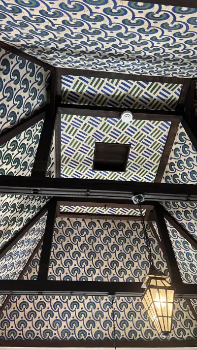 Techo de la escalera de la casa roja de William Morris